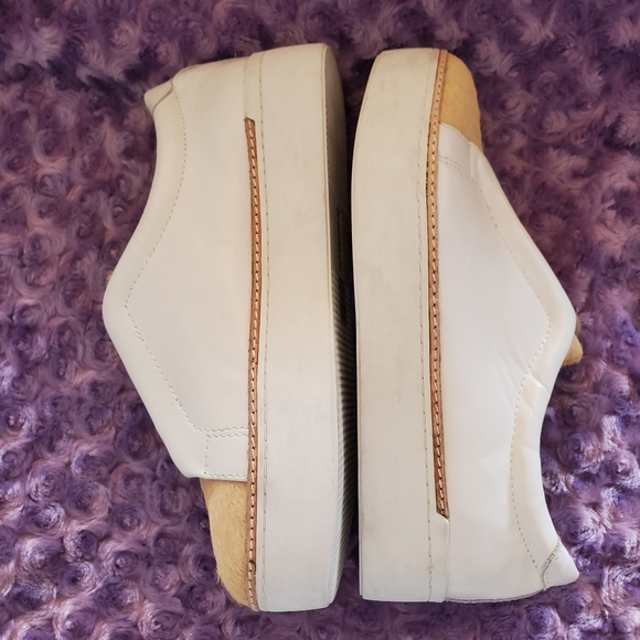 Free People x M4D3 slip ons white calf hair size 9.5M EUC special occasion - Picture 3 of 13